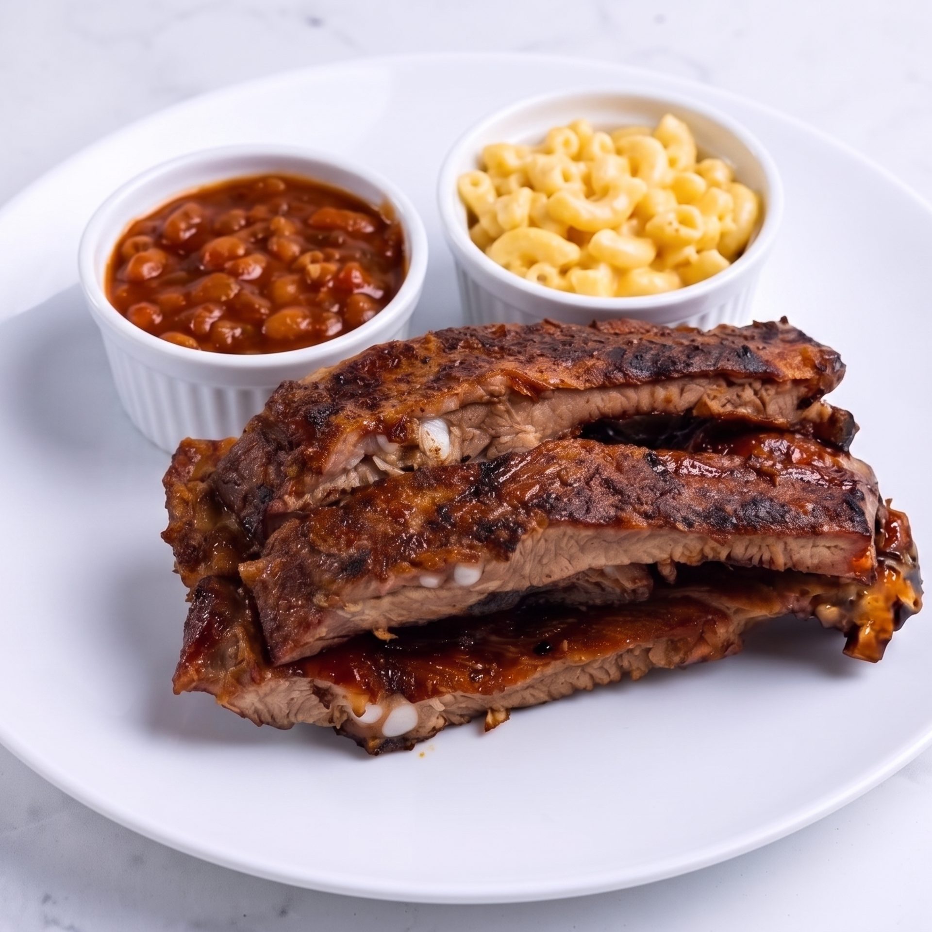 Ribs, tips, and chicken — fresh off live charcoal